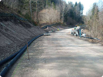 Finale Arbeiten in der Wutachschlucht