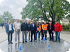 Neuer Platz mit Wasserspiel