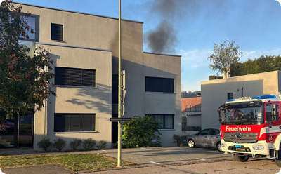 Brand in Garagenabteil