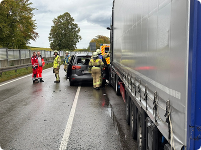 Verletzte bei Verkehrsunfall auf B 31