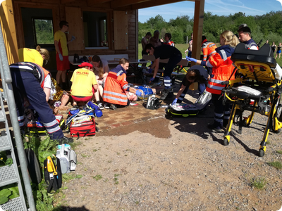 Katastrophenschutzübung mit rund 200 Helfern