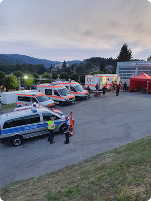 DRK wieder mit viel Arbeit bei Seenachtsfest