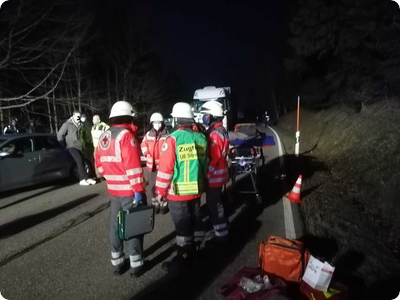 Todesopfer und Verletzte nach Verkehrsunfall mit Omnibus und Pkw