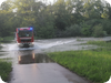 Erst Wasserrettungskonzept vorgestellt, dann drei Arbeiter aus überfluteten Rheinauen gerettet