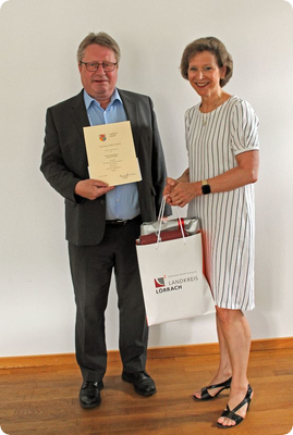 Bürgermeister Wießner für 25 Jahre im öffentlichen Dienst geehrt
