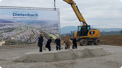 Spatenstich für neues Wohngebiet