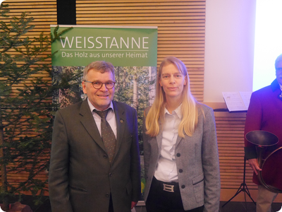 Forstminister Hauk verabschiedet Forstpräsident Joos in den Ruhestand