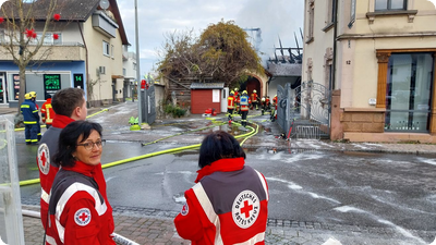 Brand im Weingut