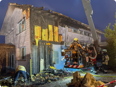 Brand am Einfamilienhaus