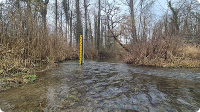 Schluten im Hochwasserrückhalteraum erstmals durchströmt